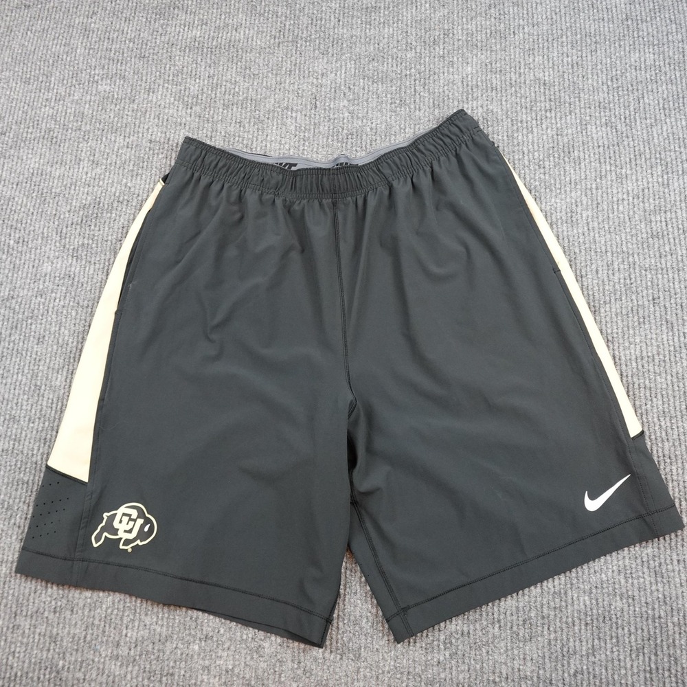 Colorado Buffaloes Shorts Mens 2XL Black NCAA Basketball Nike Perforated